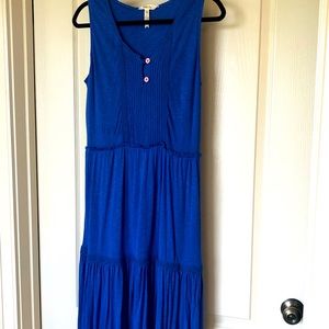 Matilda Jane blue tier Ruffle dress size M
